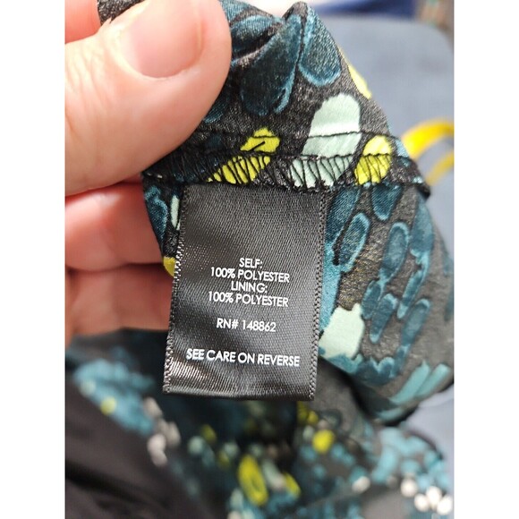 Torrid Womens Plus SZ 1 Short Sleeve V-Neck Multicolor Geometric Wrap Dress NWT - Picture 4 of 10